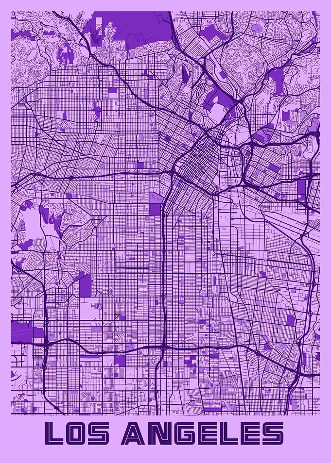 Los Angeles Lavender Map