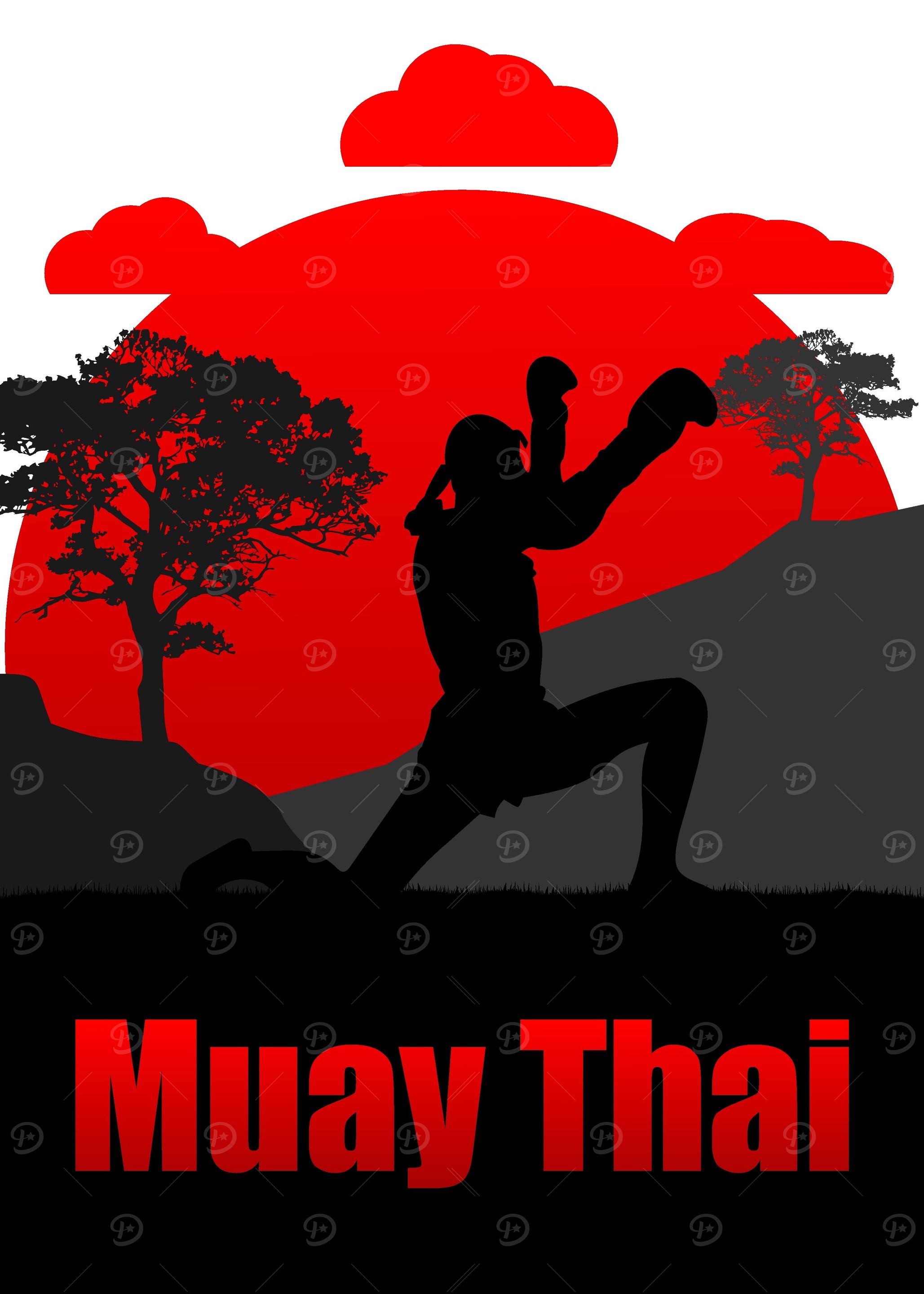 Bottom defense Muay Thai