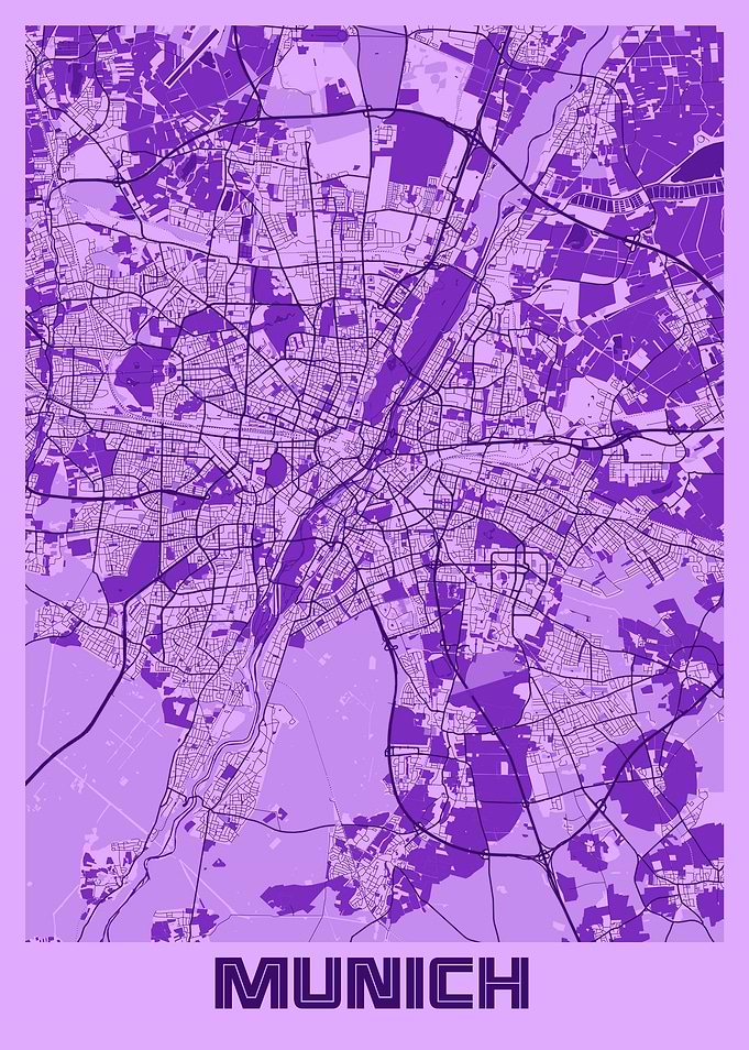 Munich Lavender Map