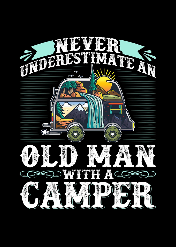 Old Man With A RV Camper