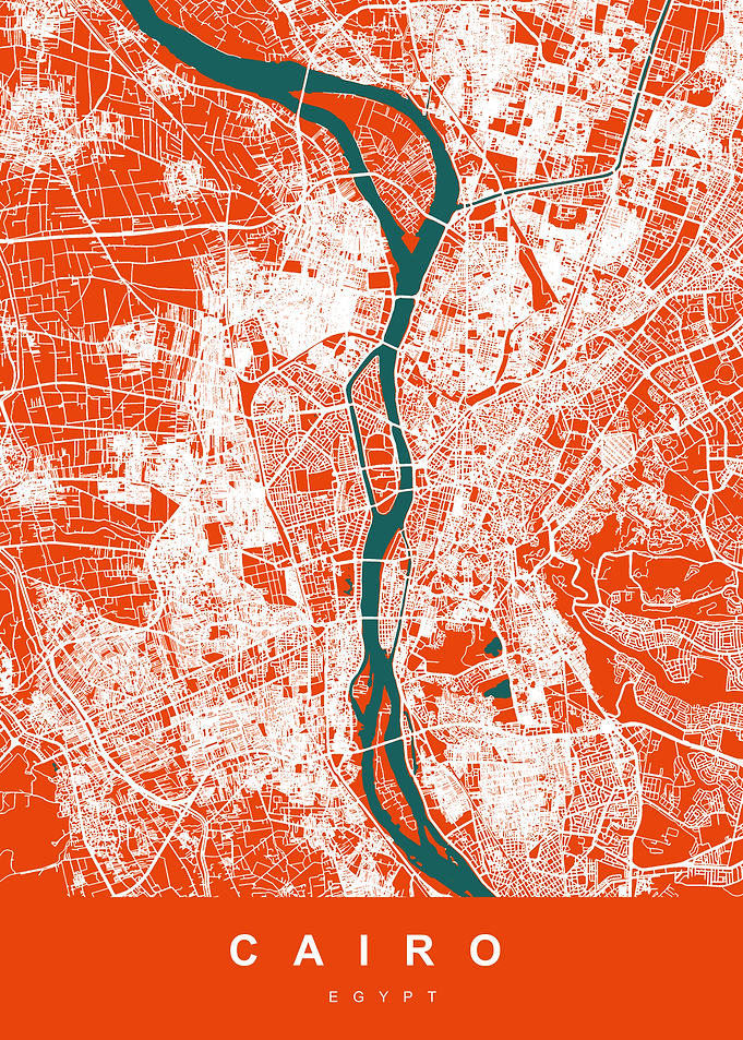 Cairo City Map Egypt