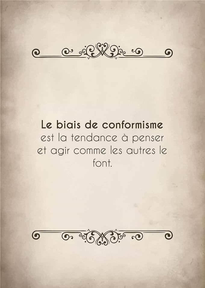 Le biais de conformisme
