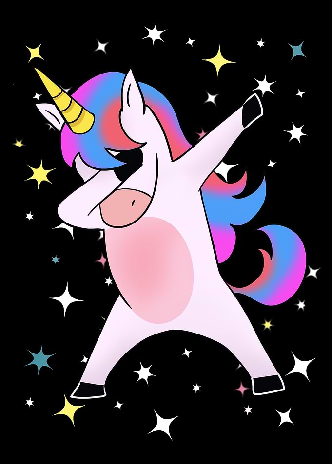 Funny Cute Dabbing Unico