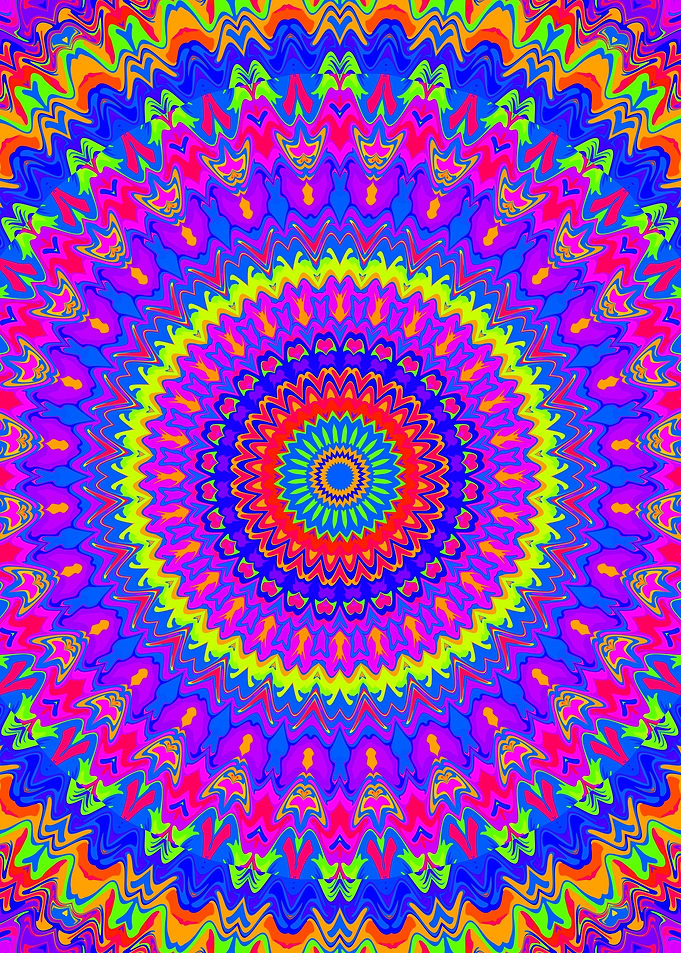 Funky Vibrant Mandala