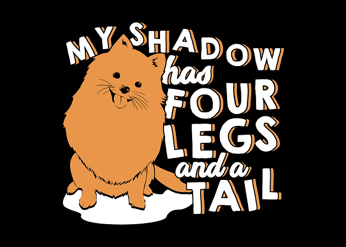 Pomeranian Pom Dog Design