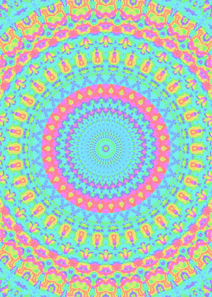 Trippy Vivid Mandala