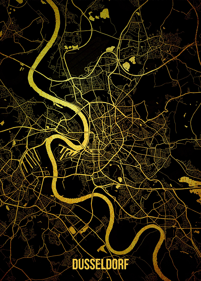 Dusseldorf gold map