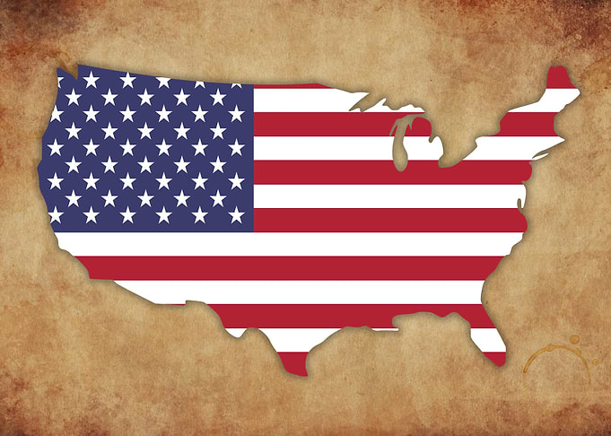 American map illustration
