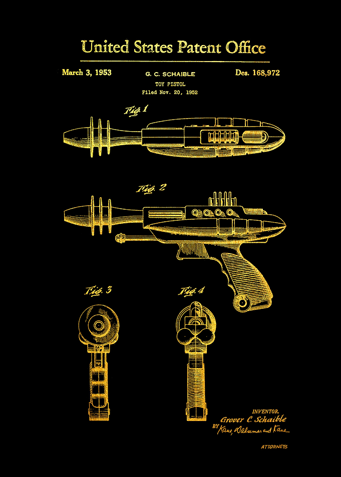 25 Laser Gun Toy Patent 1