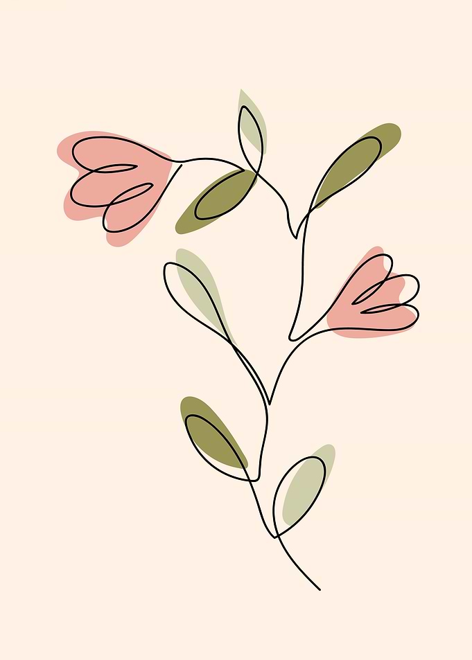 Plant with Flowers Art 2