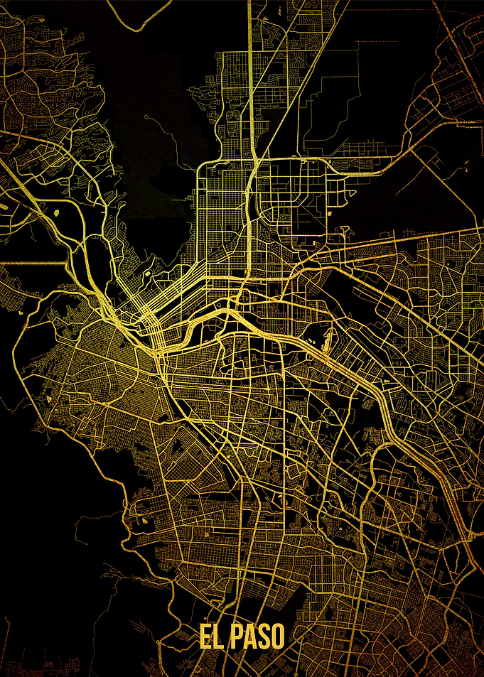 El Paso gold map