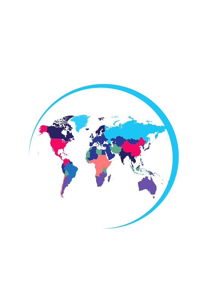 World map Info graphic co
