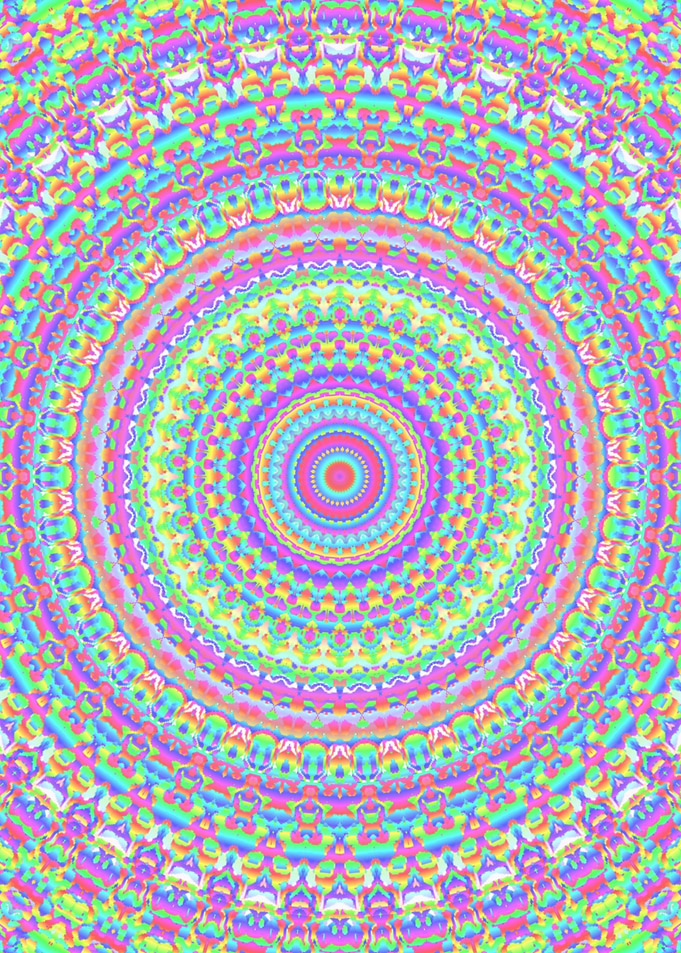 Trippy Colorful Mandala