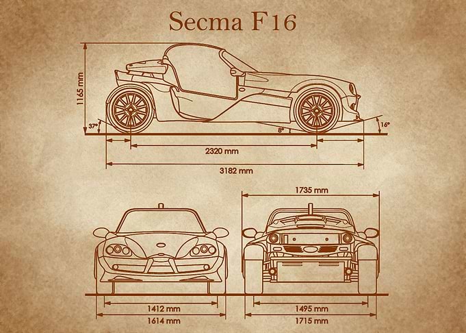 Secma F16 Blueprint old