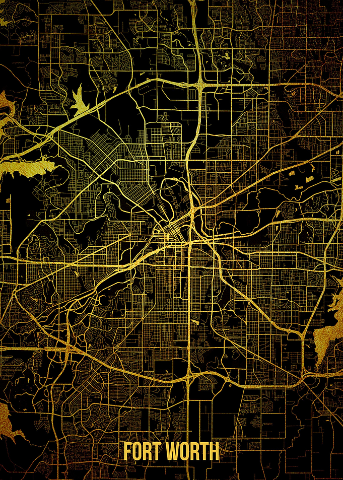 Fort Worth gold map