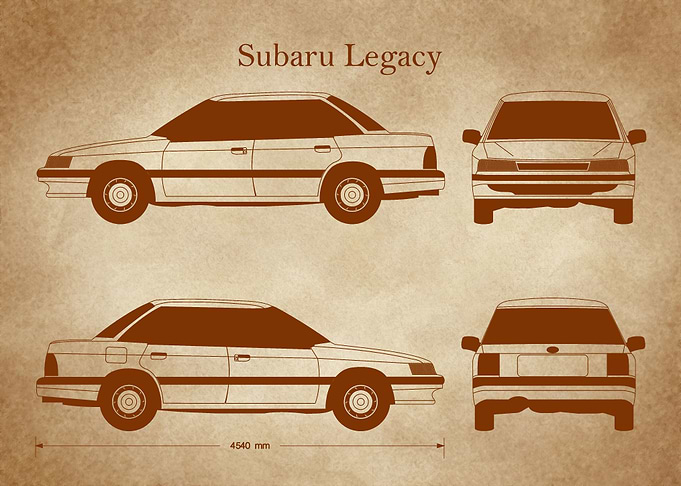 Subaru Legacy 1993 old