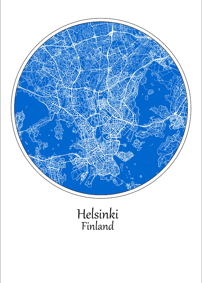 Helsinki Finland City Map