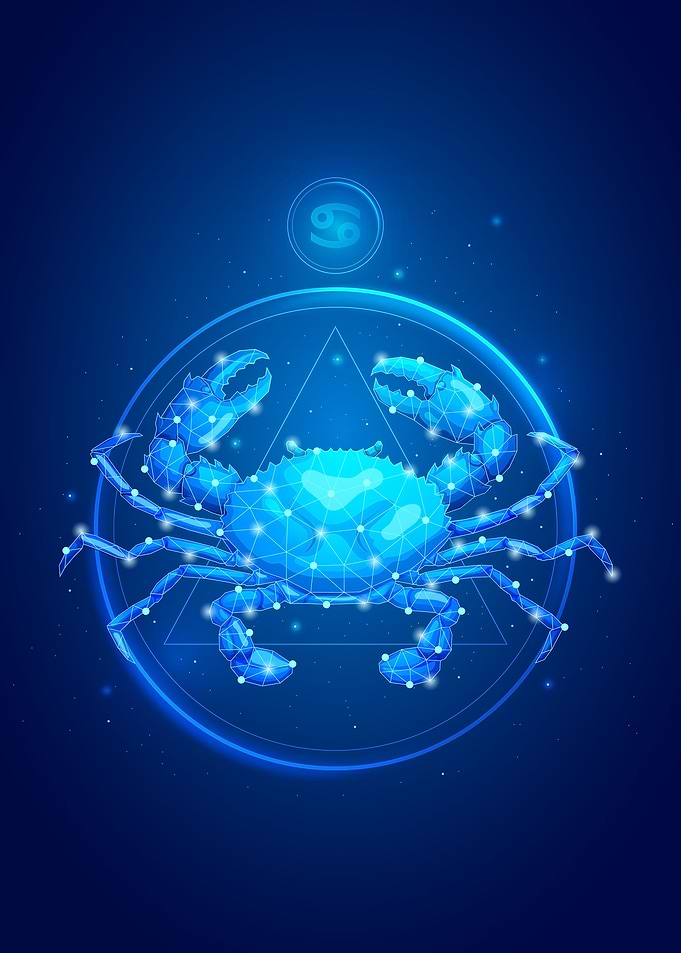 Cancer Zodiac Neon
