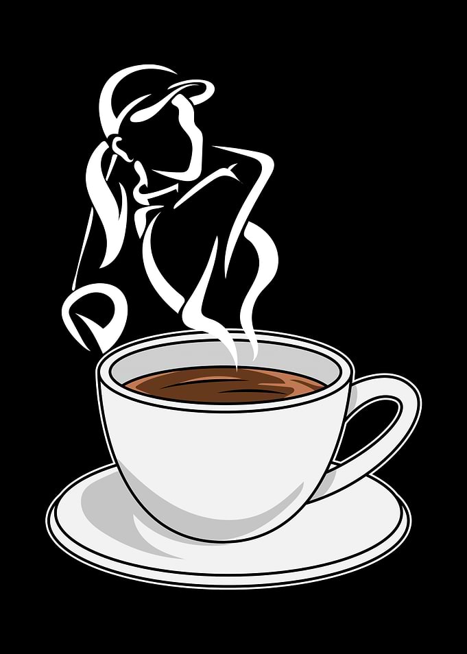 Coffee cup and Golf Player