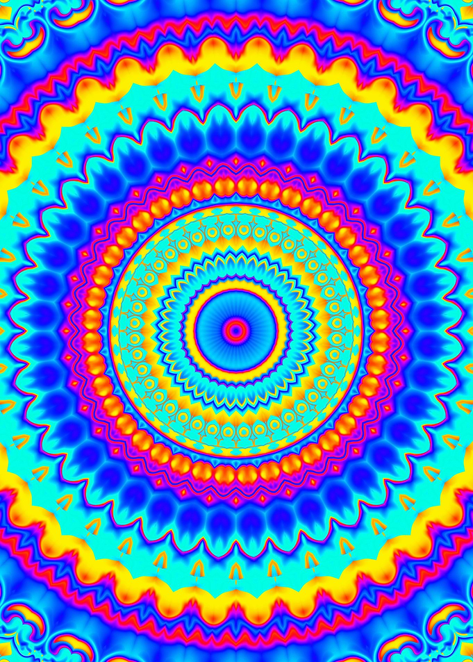Groovy Vivid Mandala
