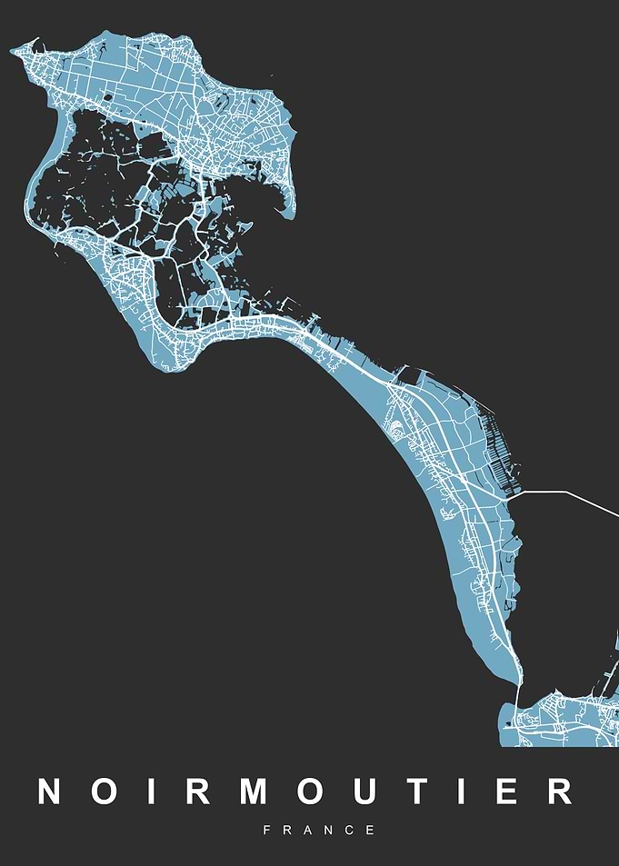 Noirmoutier City Map