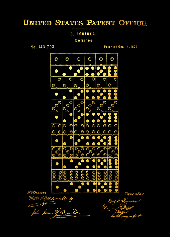 32 Dominoes Game Patent