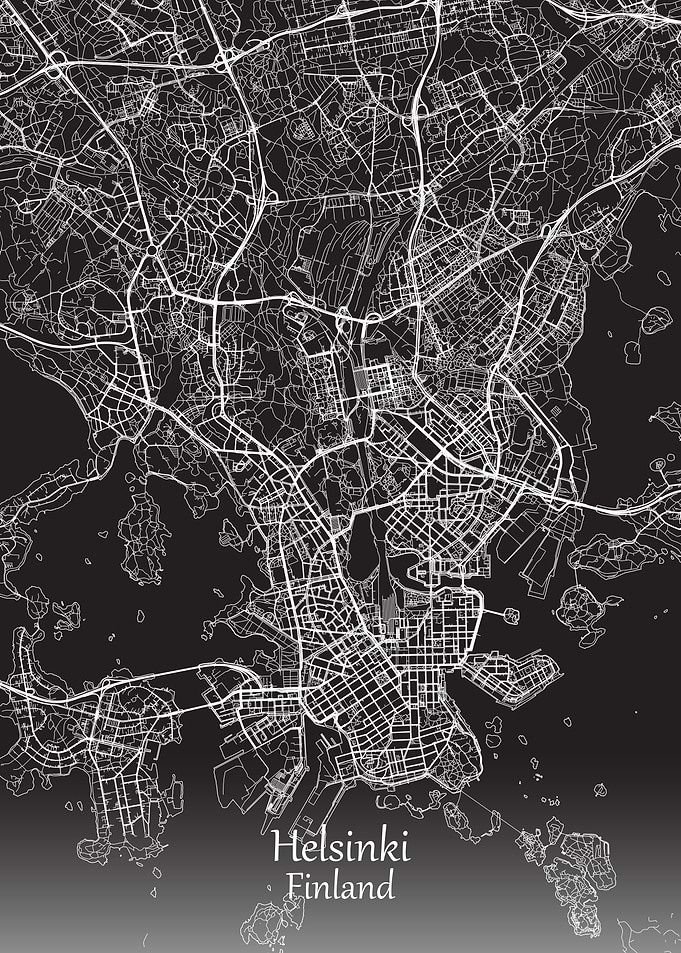 Helsinki Finland City Map