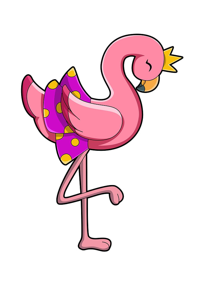 Flamingo Crown Skirt