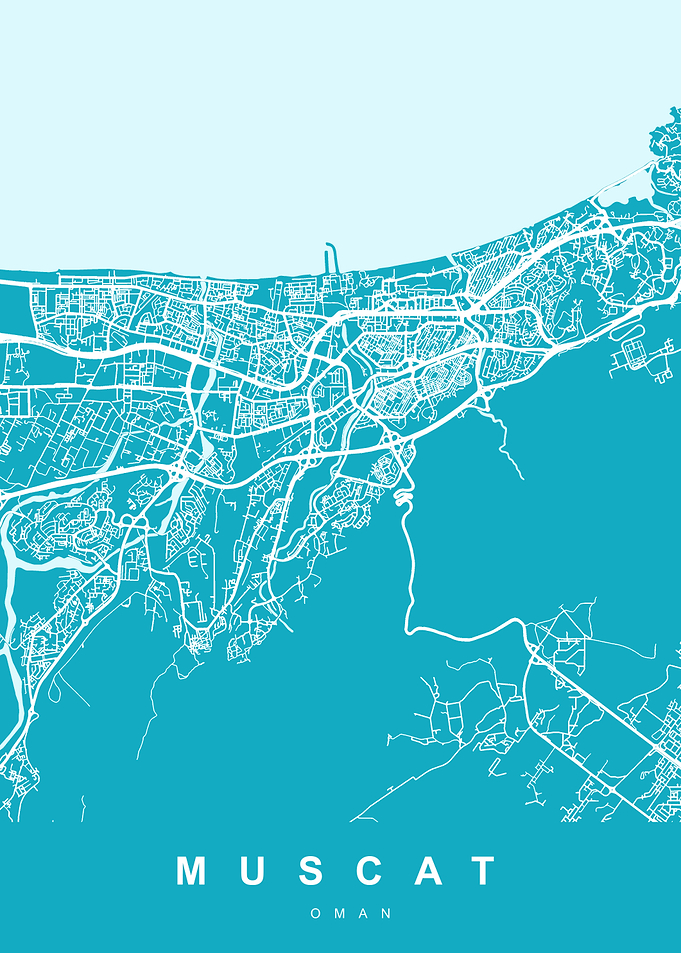 MUSCAT City Map Oman