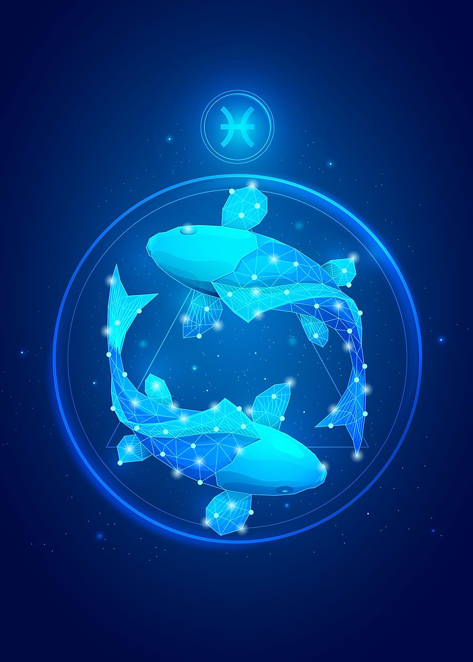 Pisces Zodiac Neon