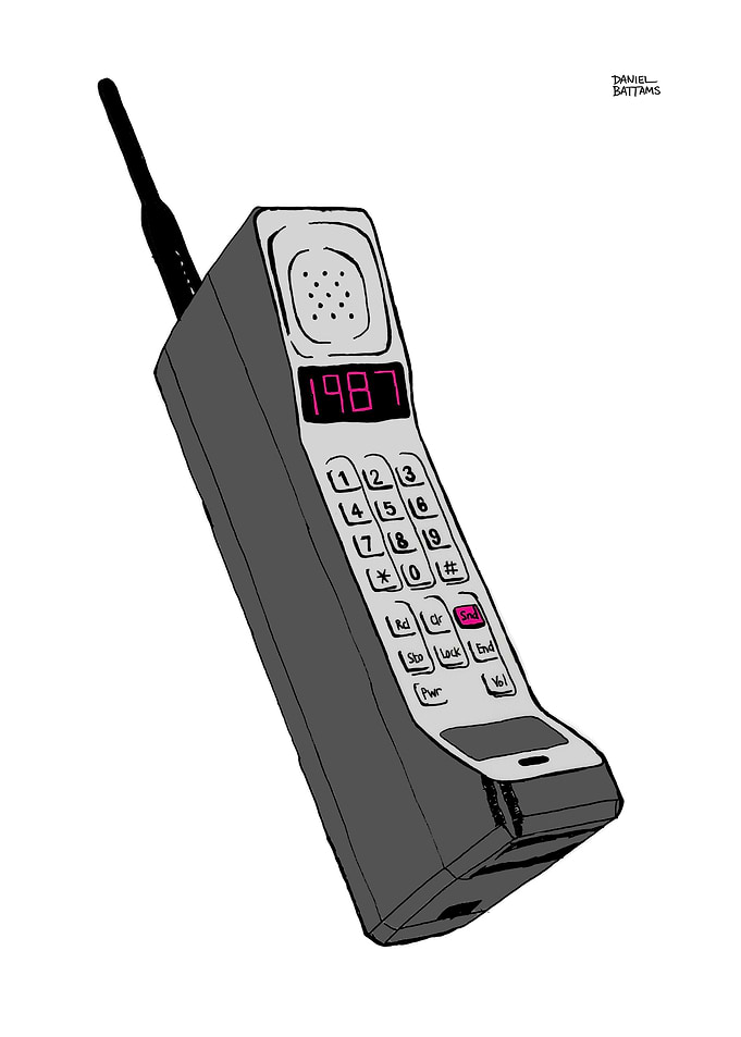 Retro 1987 Mobile Phone