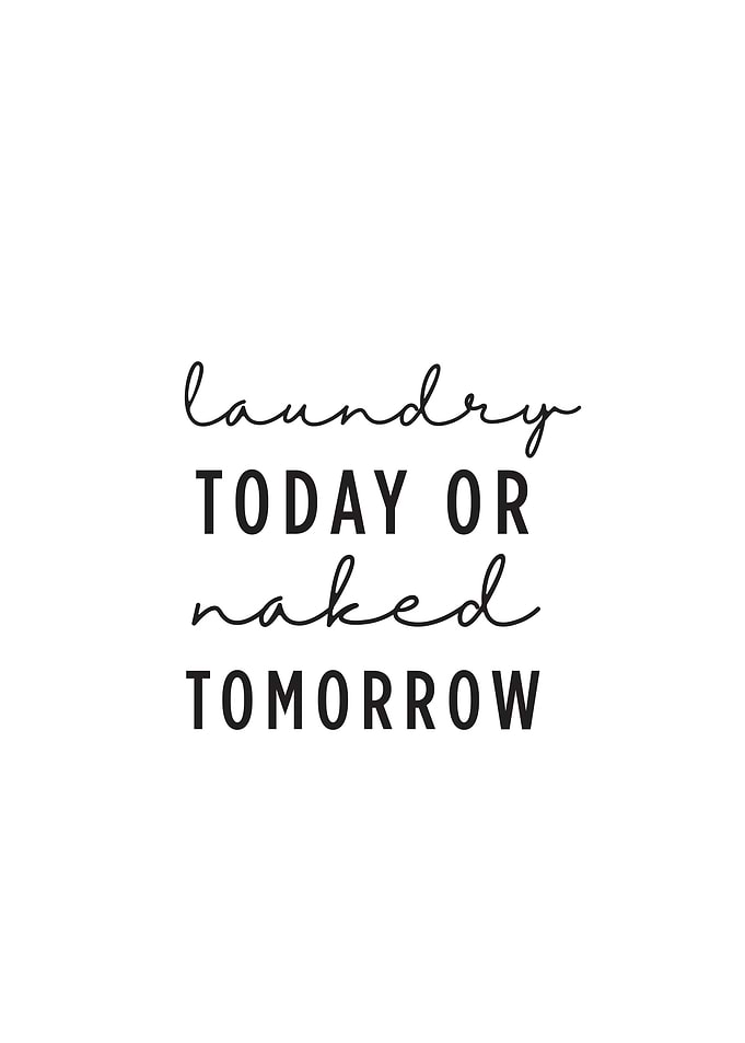 Laundry or Naked