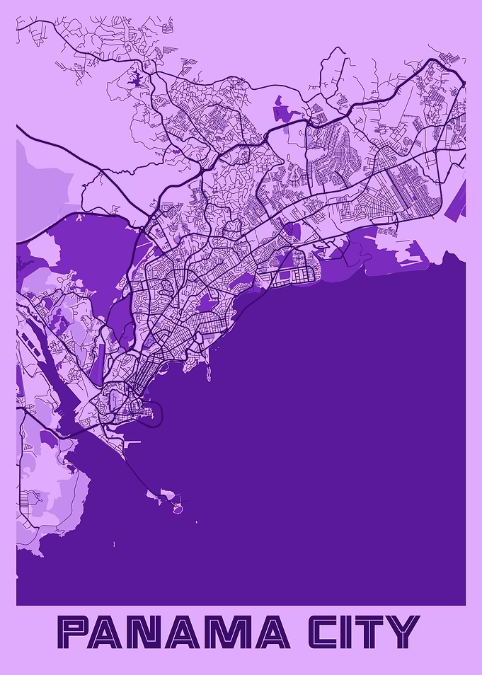 Panama City Lavender Map