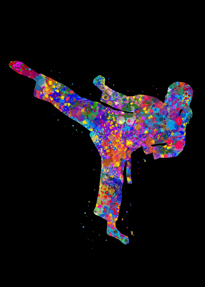 Taekwondo watercolor