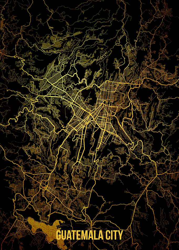 Guatemala City gold map