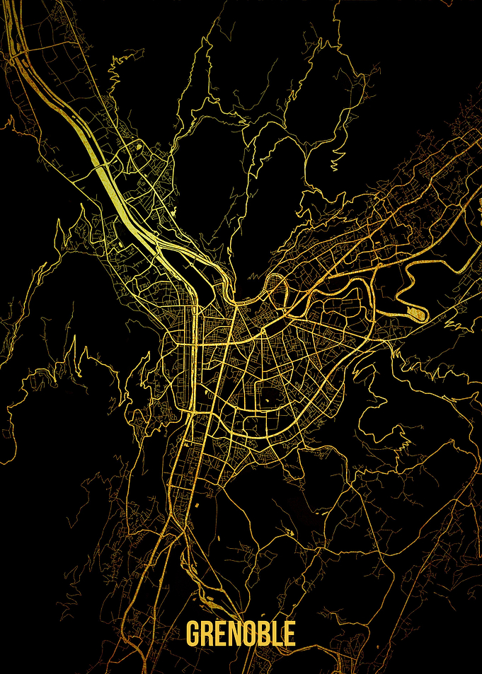 Grenoble gold map