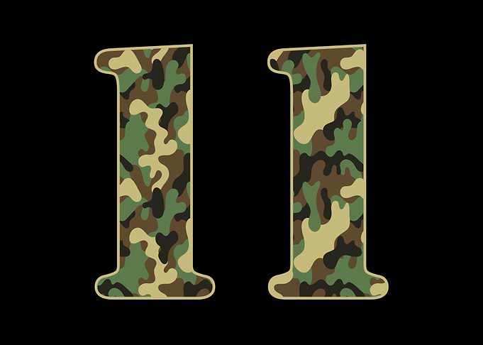 11th Bday Military Camo