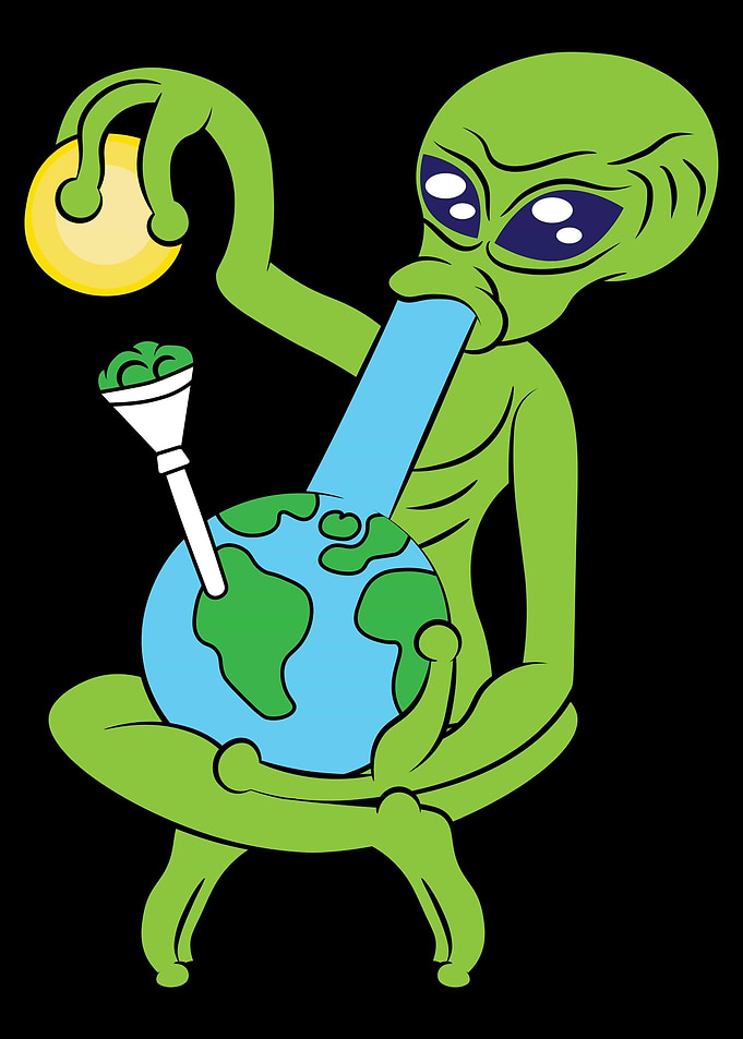 420 Alien Bong