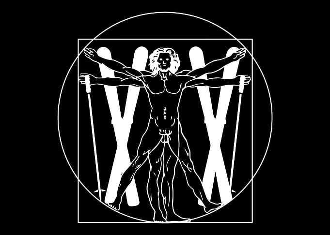 Da Vinci ski skiing