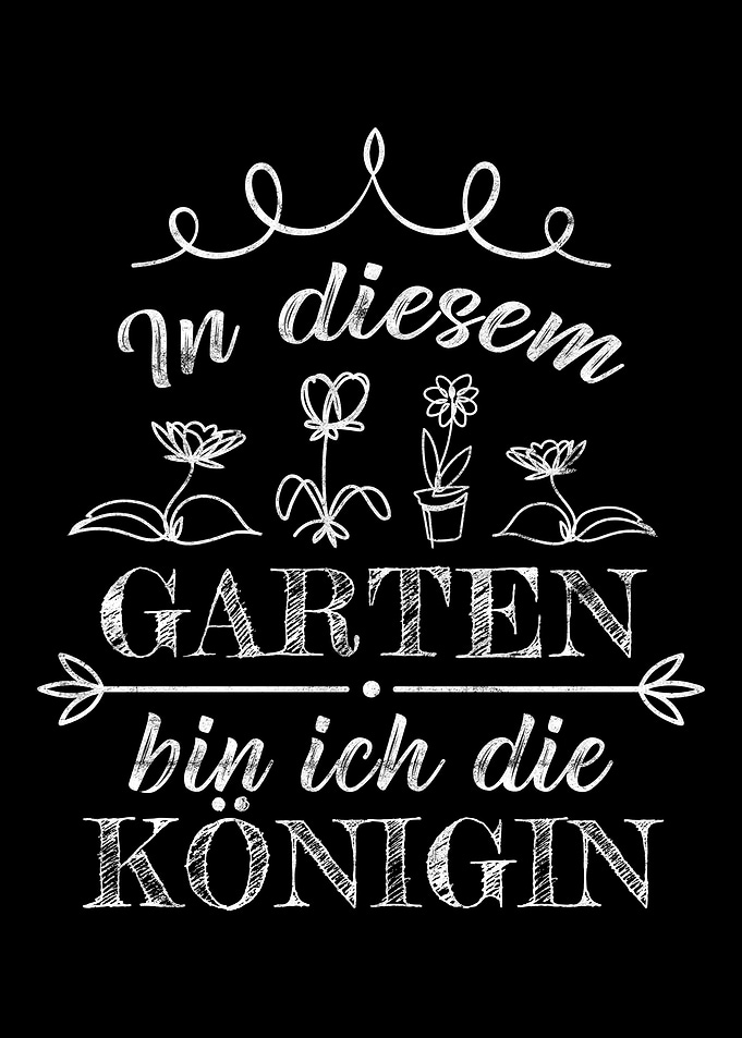 Lustiger Garten Spruch