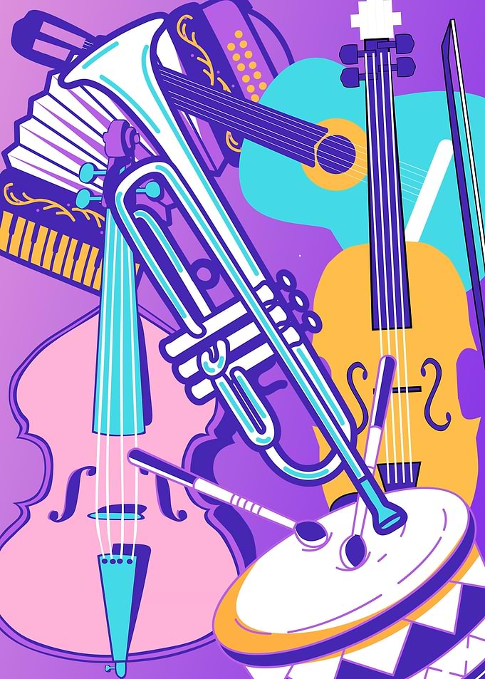Music Instrument Pop Art 2