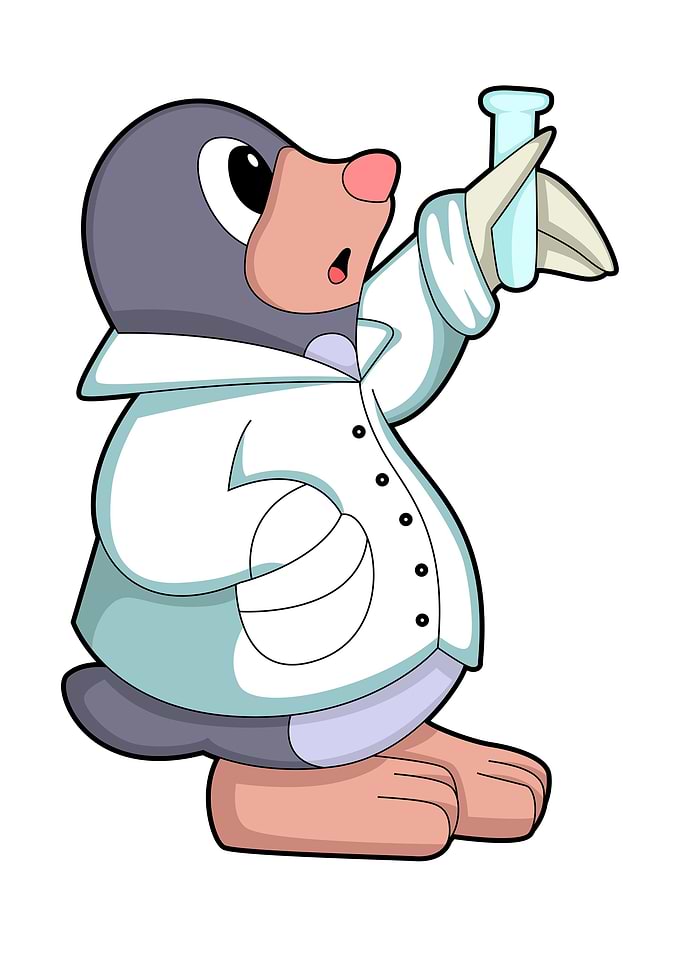 Mole Scientist Test tube