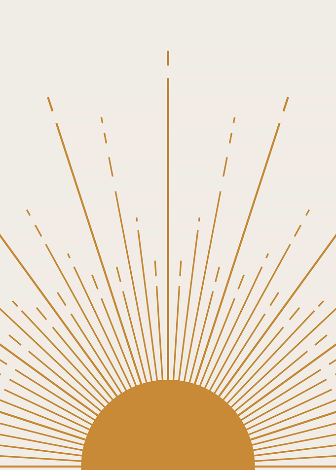 Minimalist Sun Art