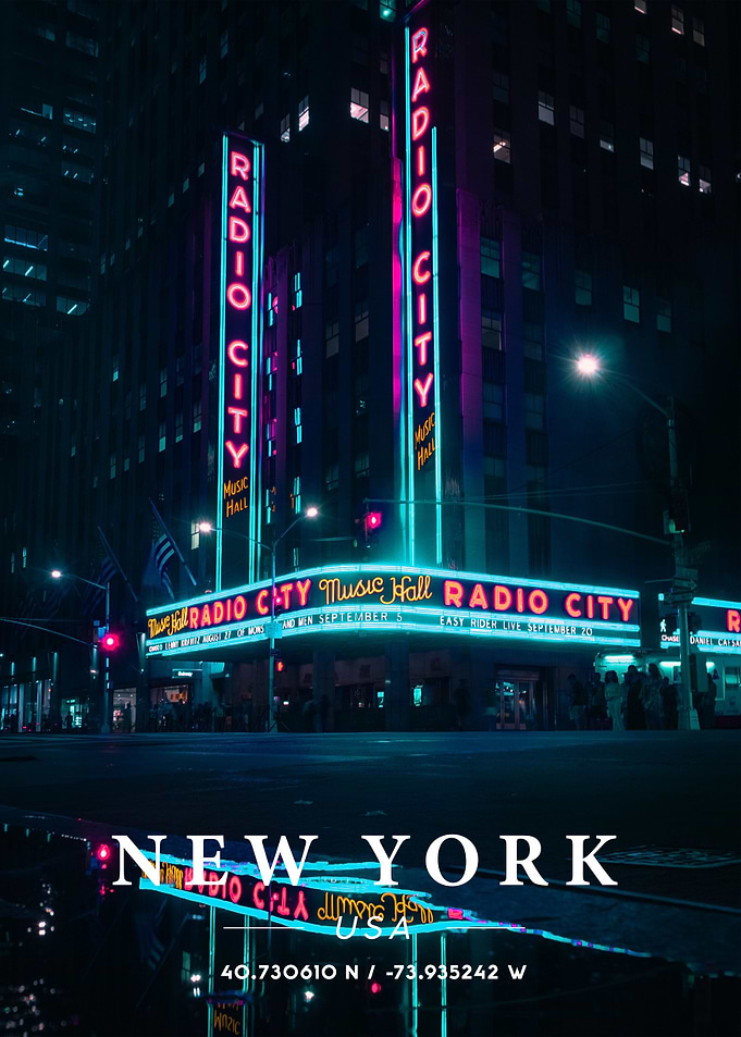 New York Coordinate Art