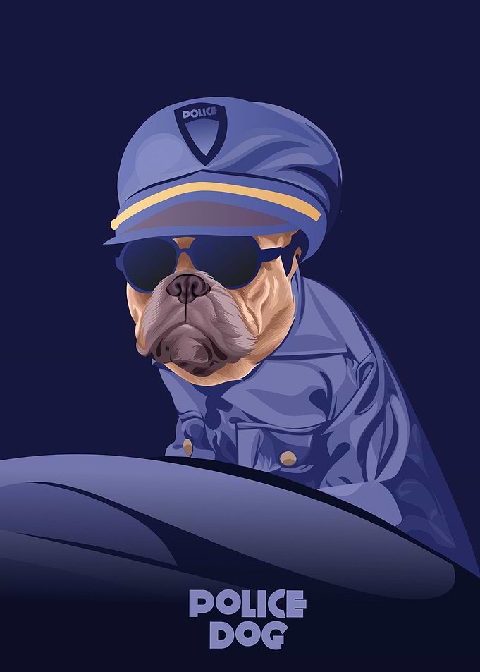 Police Dog Posters