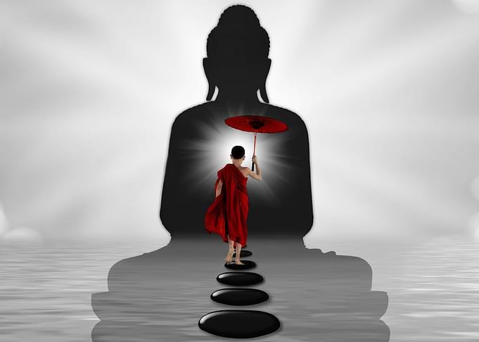 Monk Boy and Buddha