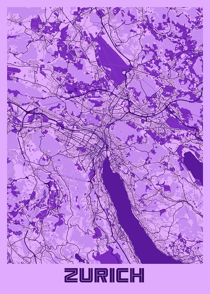 Zurich Lavender Map