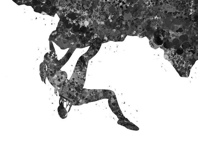 Climber woman