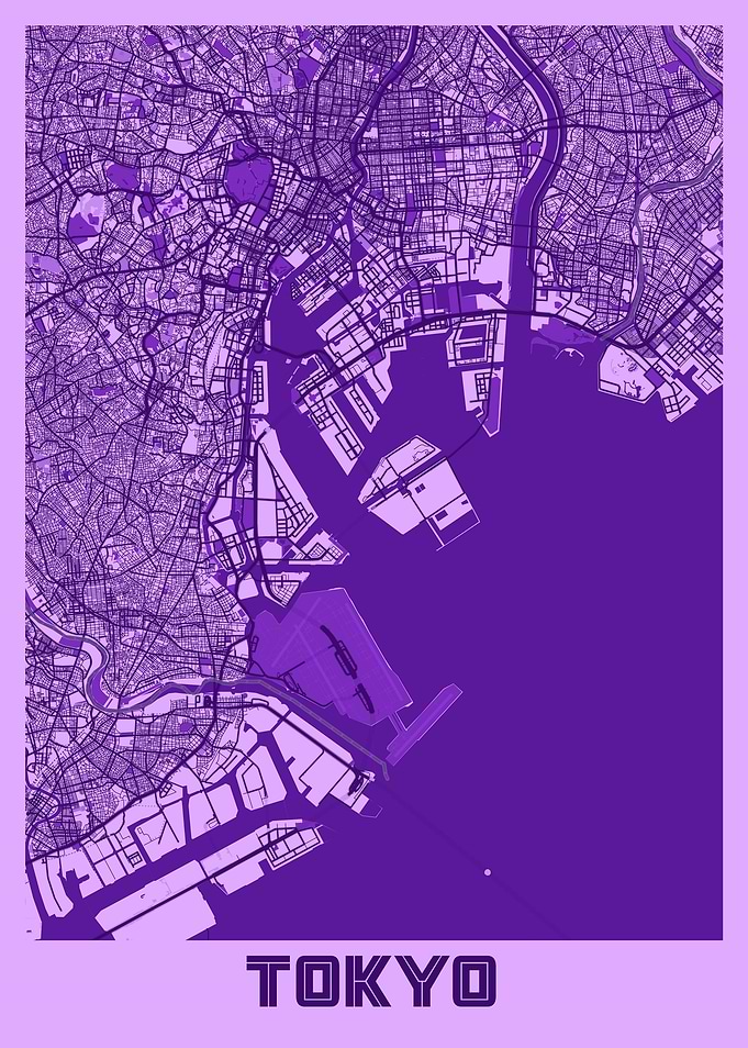 Tokyo Lavender Map