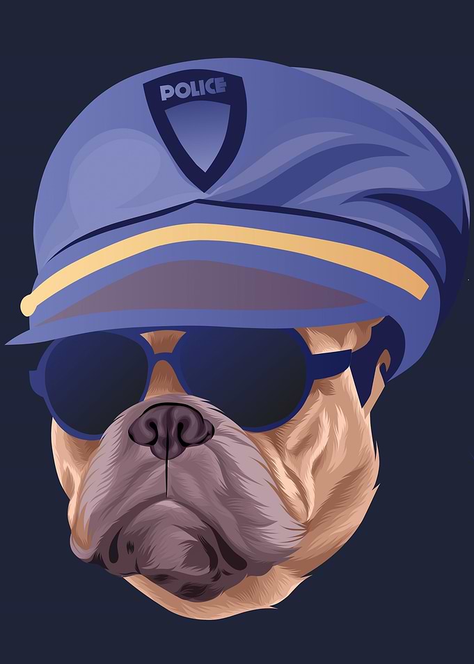 Head Police Dog